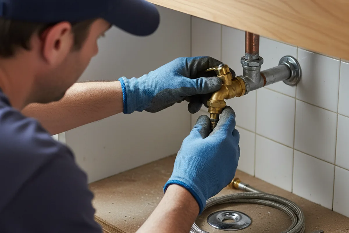 Shutoff valve and fitting work during Faucet and Fixture Repair in Chandler